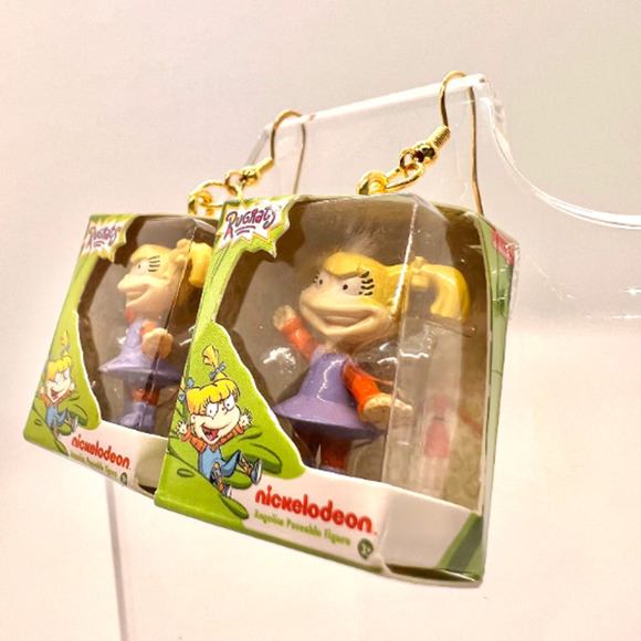 Angelica Pickles Earrings -Mini Brands Earrings - Rugrats Y2K Earrings - Picture 5 of 9
